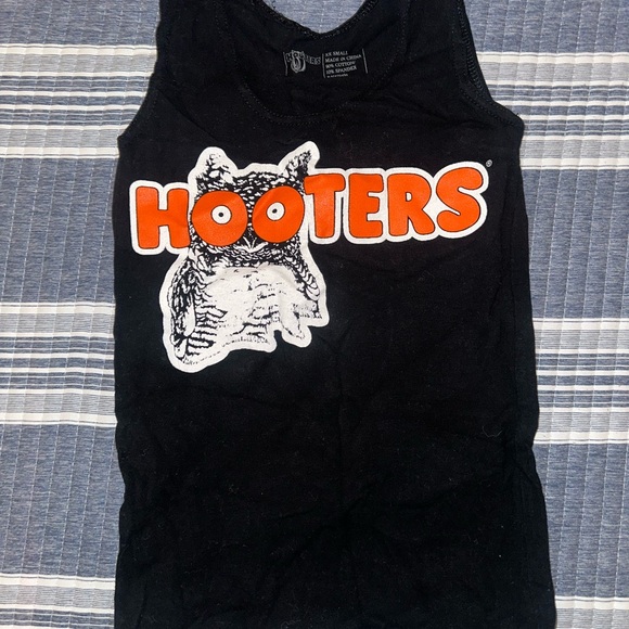 Original Hooters White and Black uniform set. Various sized tops and bottoms. - Picture 2 of 6